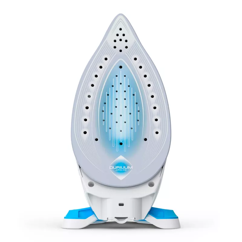 Tefal Express Airglide SV8002 1,8 L Durilium Airglide-Bügelsohle Blau, Weiß