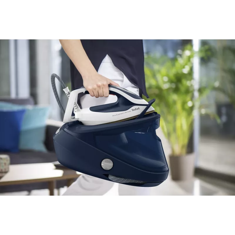 Tefal Pro Express Ultimate II GV9720 1.2 L Durilium Airglide Autoclean Ultra Thin soleplate Blue, White