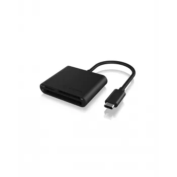ICY BOX IB-CR301-C3 Kartenleser USB 3.2 Gen 1 (3.1 Gen 1) Typ-C Schwarz