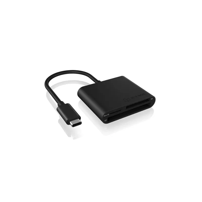ICY BOX IB-CR301-C3 Kartenleser USB 3.2 Gen 1 (3.1 Gen 1) Typ-C Schwarz