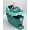 Wischsystem-Eimer Leifheit 55076 — ergonomische Presse, großes Fassungsvermögen, grün