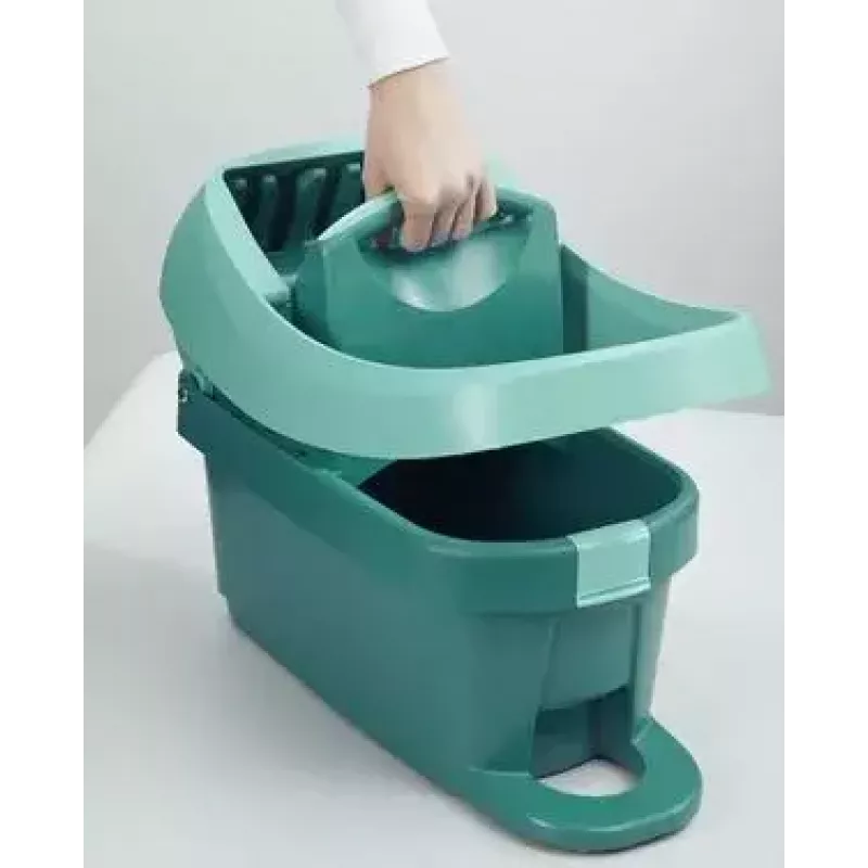 Wischsystem-Eimer Leifheit 55076 — ergonomische Presse, großes Fassungsvermögen, grün