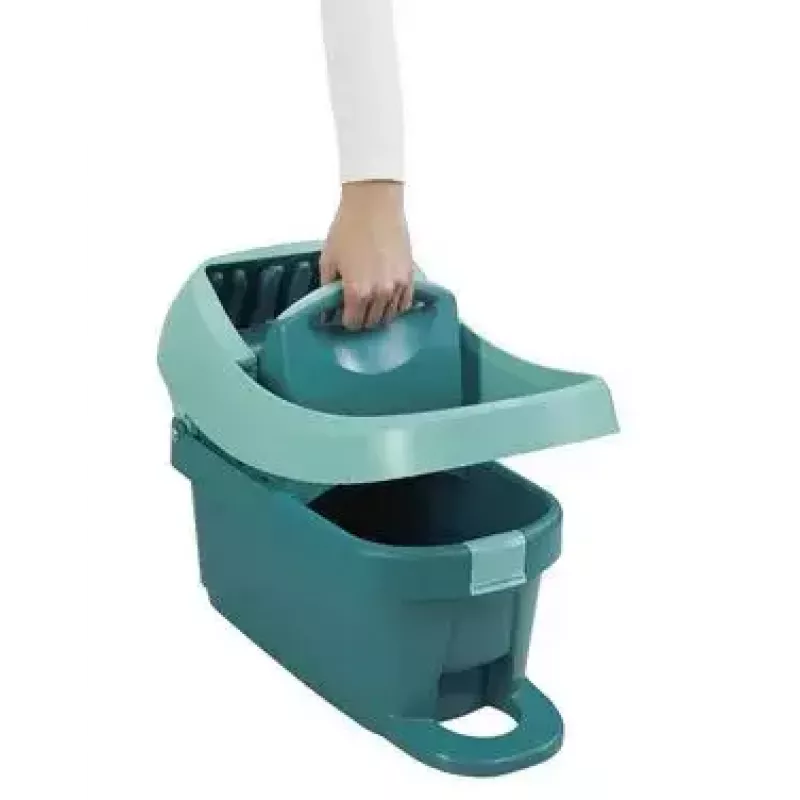 Wischsystem-Eimer Leifheit 55076 — ergonomische Presse, großes Fassungsvermögen, grün