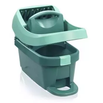 Wischsystem-Eimer Leifheit 55076 — ergonomische Presse, großes Fassungsvermögen, grün