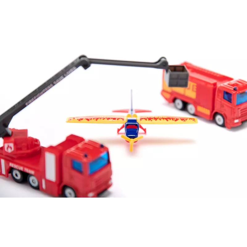 Siku Geschenkset Feuerwehr, Feuerwehrauto, 3 Jahr(e), Metall, Kunststoff, Schwarz, Orange, Rot, Weiß