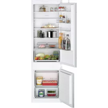 Siemens iQ100 KI87VNSE0 Kühl-Gefrierkombination Integriert 270 L Weiß