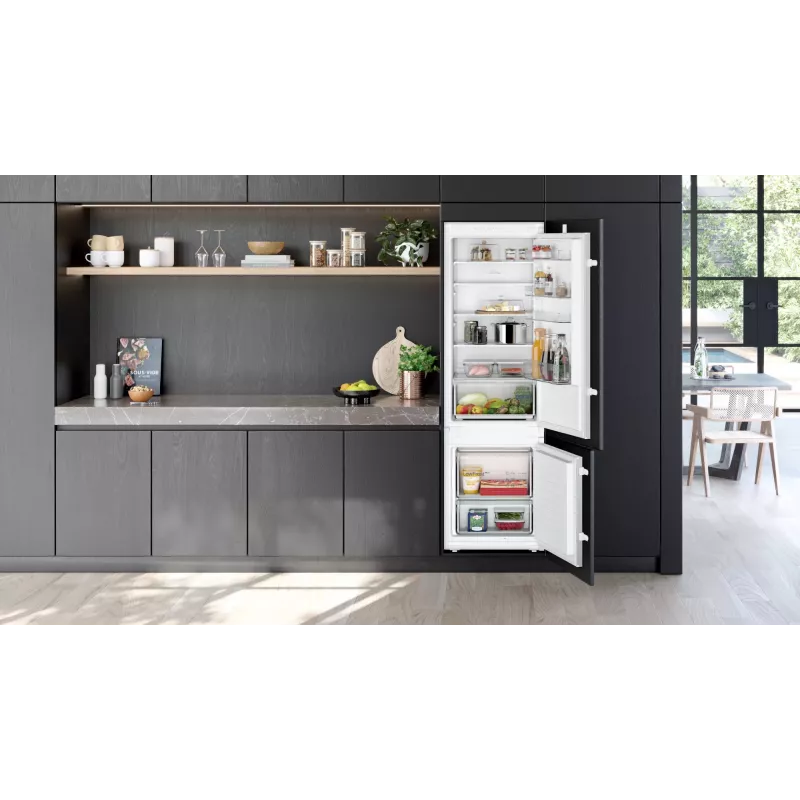Siemens iQ100 KI87VNSE0 Kühl-Gefrierkombination Integriert 270 L Weiß