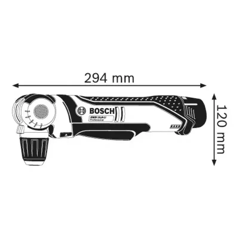 Rechtwinkelschrauber Bosch 0601390909, Schlüssellos, 12V, 1,2 kg