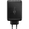 Goobay 65555 Ladegerät Innenbereich AC Schnellladung Laptop Smartphone Schwarz