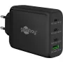 Goobay 65555 Ladegerät Innenbereich AC Schnellladung Laptop Smartphone Schwarz