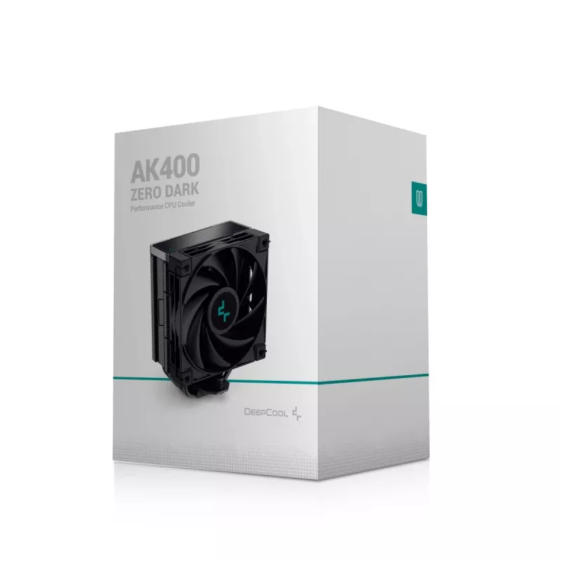 DEEPCOOL Ak400 Zero Dark Prozessor-Luftkühler 12 cm – Schwarz