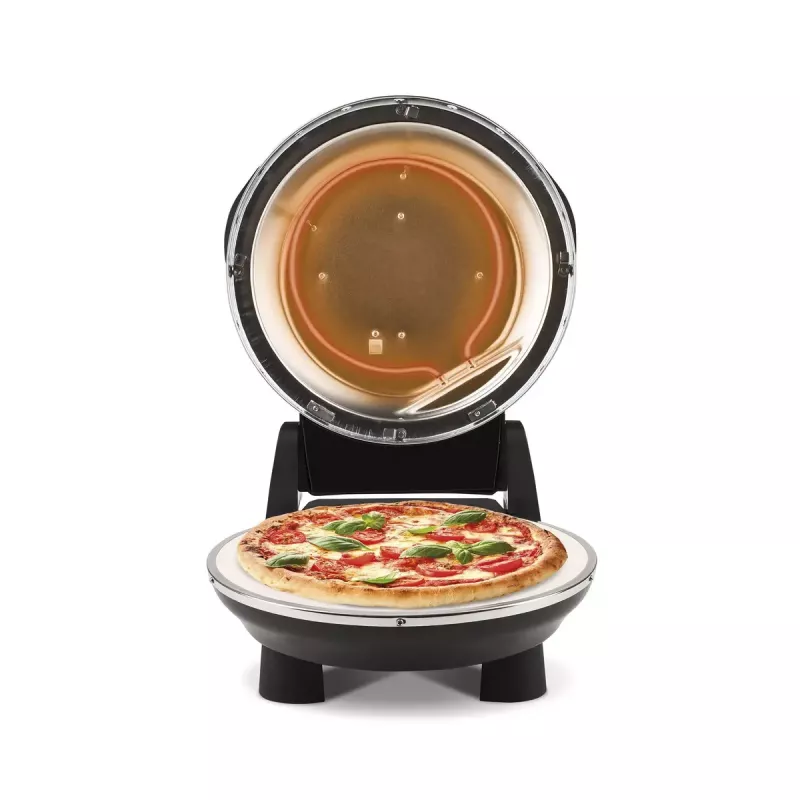 Pizzamaker G3FERRARI Pizzeria Snack Napoletana — Tisch-Pizzaofen 1200 W, Steinbackfläche, max. 400 °C, 31 cm Pizza