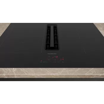 Siemens iQ300 ED611BS16E Kochfeld Schwarz Einbau 60 cm Zonen-Induktionskochfeld 4 Zone(n) Integrierte Dunstabzugshaube