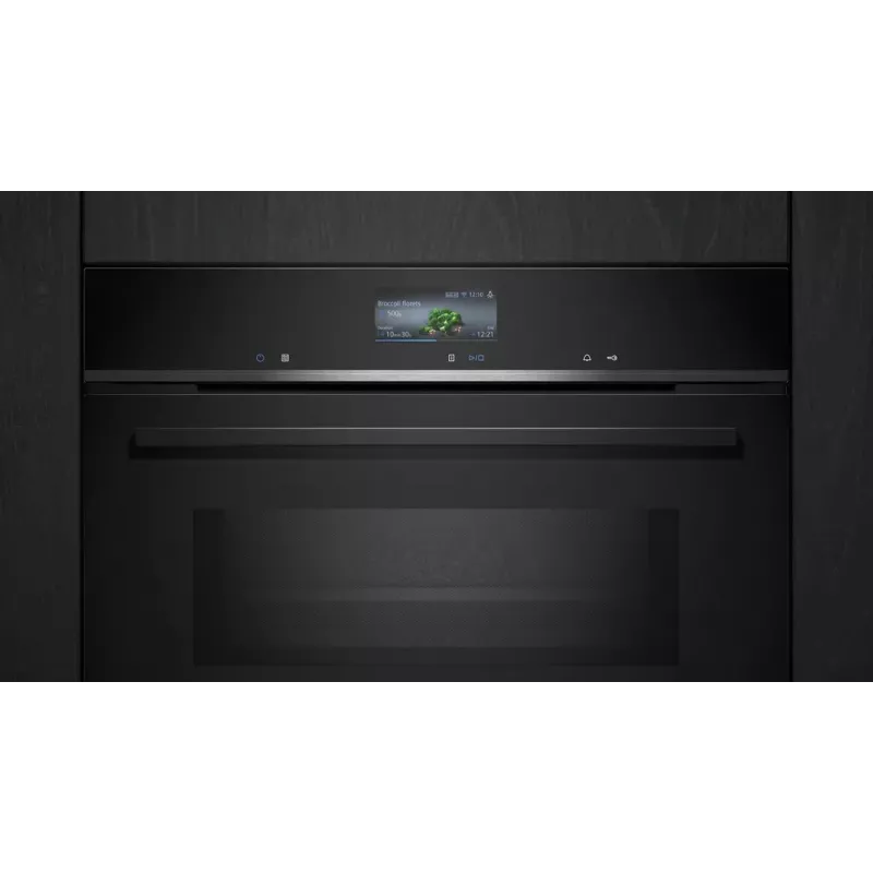 Siemens iQ700 CM776GKB1 Backofen 45 L 900 W Schwarz, Edelstahl