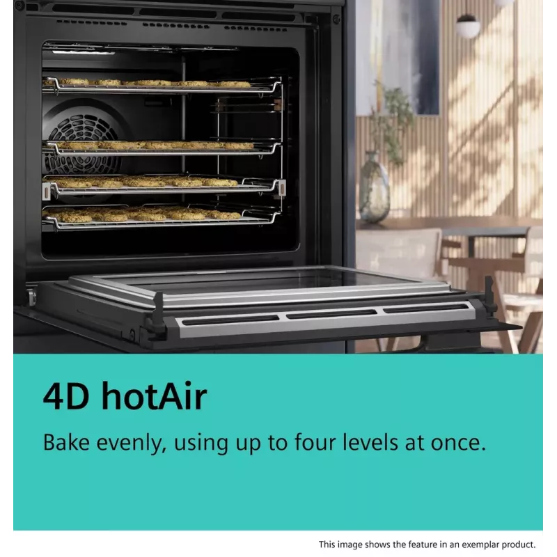 Siemens iQ700 CM776GKB1 Backofen 45 L 900 W Schwarz, Edelstahl