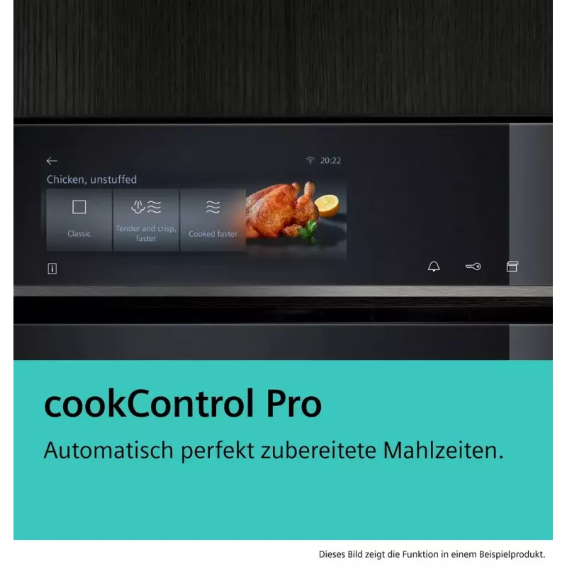 Siemens iQ700 CM776GKB1 Backofen 45 L 900 W Schwarz, Edelstahl