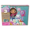 Games Gabby’s Dollhouse, 3 Holzpuzzles 24-teilige Puzzle mit Holzaufbewahrungsbox Kinderpuzzle, für Vorschulkinder ab 3 Jahren