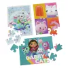 Games Gabby’s Dollhouse, 3 Holzpuzzles 24-teilige Puzzle mit Holzaufbewahrungsbox Kinderpuzzle, für Vorschulkinder ab 3 Jahren