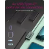 ICY BOX IB-HUB1454-C31 USB 3.2 Gen 1 (3.1 Gen 1) Type-C 10000 Mbit/s Blau, Grau
