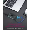 ICY BOX IB-HUB1454-C31 USB 3.2 Gen 1 (3.1 Gen 1) Type-C 10000 Mbit/s Blau, Grau