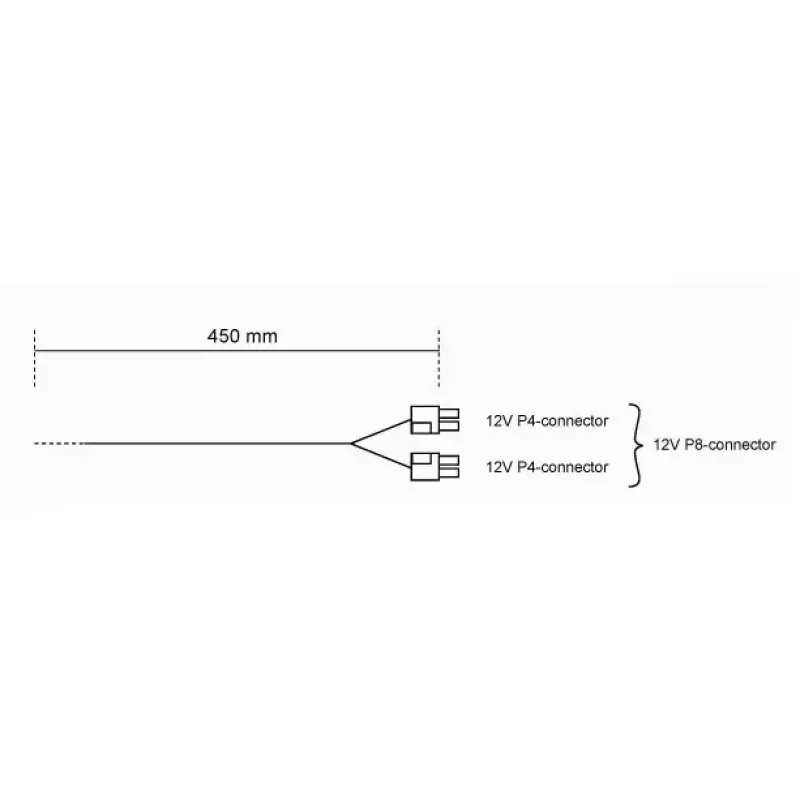 be quiet! CC-4420 0,45 m Kabeladapter