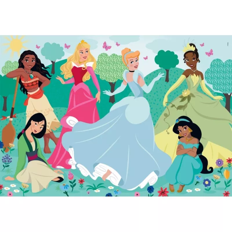 Puzzle Clementoni Supercolor Disney Princess – 104 Teile, Breite 485 mm, Alter 4–6