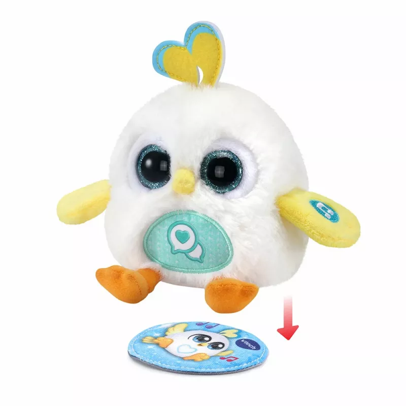 Kuscheltier VTech Lolibirds Oscar — interaktiver Plüschvogel mit Geräuschen und Leuchtfunktionen