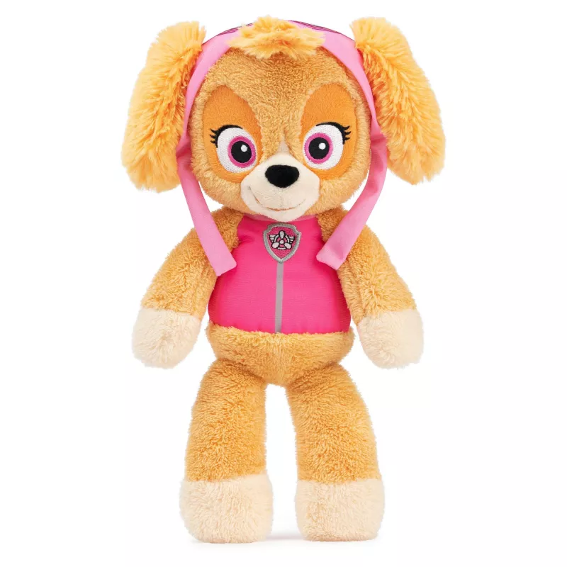 PAW Patrol GUND Official Skye Take Along Buddy Plüschtier, Premium-Stofftier für Kinder ab 1 Jahr, Rosa/Braun, 33 cm