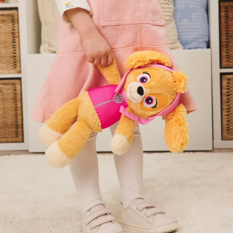 PAW Patrol GUND Official Skye Take Along Buddy Plüschtier, Premium-Stofftier für Kinder ab 1 Jahr, Rosa/Braun, 33 cm