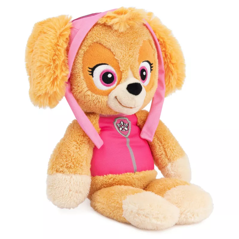PAW Patrol GUND Official Skye Take Along Buddy Plüschtier, Premium-Stofftier für Kinder ab 1 Jahr, Rosa/Braun, 33 cm