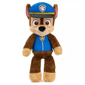 PAW Patrol GUND Official Chase Take Along Buddy Plüschtier, Premium Stofftier für Kinder ab 1 Jahr, Blau/Braun, 33 cm