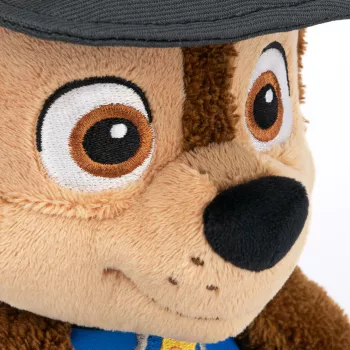 PAW Patrol GUND Official Chase Take Along Buddy Plüschtier, Premium Stofftier für Kinder ab 1 Jahr, Blau/Braun, 33 cm