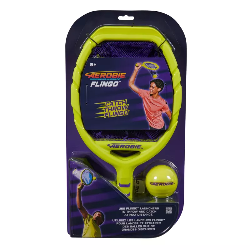 Aerobie Flingo Fang- & Wurfspiel Outdoor-Spiele für Kinder & Erwachsene, Wurf- und Fangball-Set für Sommerspiele, Garten, Camping und Strandspiele für Kinder ab 8 Jahren