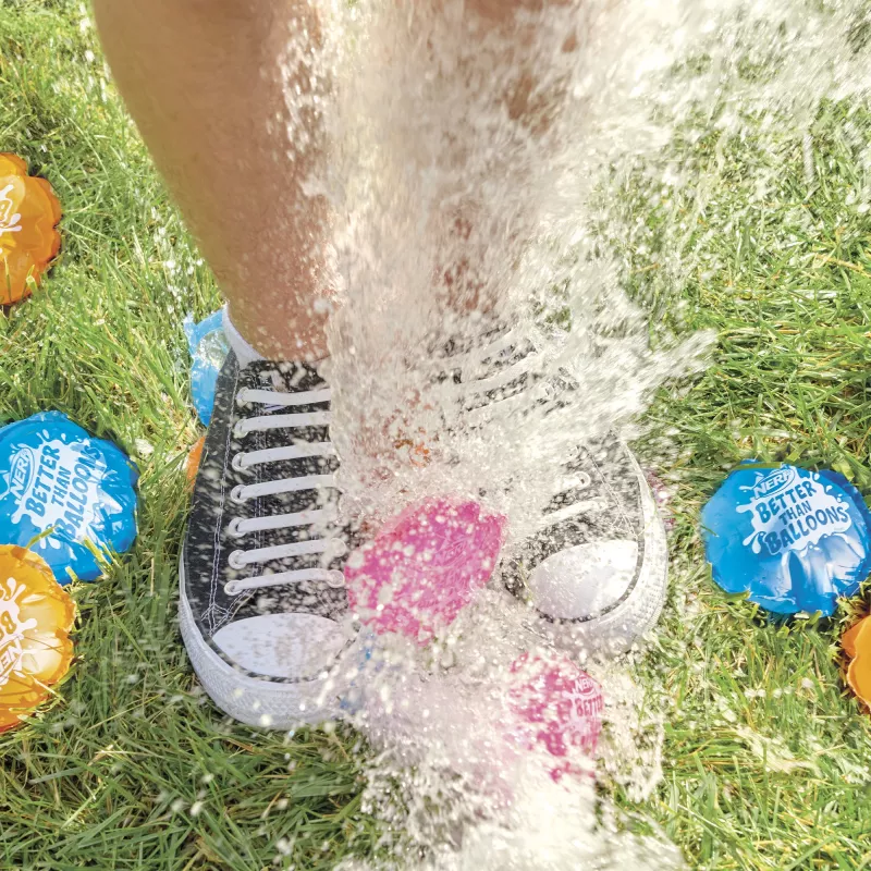 Nerf Super Soaker Better Than Balloons Wasserspielzeug, einfaches Aufräumen in einem Stück, 108 Pods, viele Spielmöglichkeiten, Wasserspaß im Garten, Geschenke für Kinder, Alter 3+