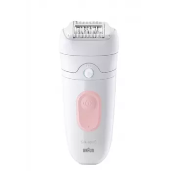 Braun Silk-épil 5 Silk-epil 5 SE5-230 Epilierer, Pink, Weiß, 28 Pinzetten, MicroGrip, 0,5 mm, Akku, Eingebauter Akku
