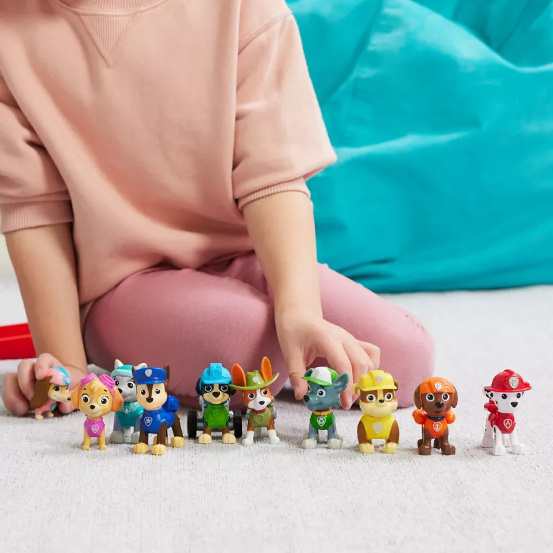 PAW Patrol, 10. Jubiläum, All Paws On Deck Spielfiguren Geschenkpackung mit 10 Sammel-Actionfiguren, Kinderspielzeug für Kinder ab 3 Jahren