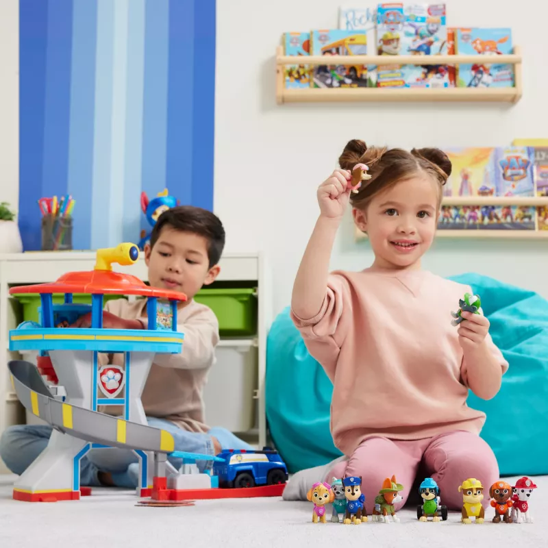 PAW Patrol, 10. Jubiläum, All Paws On Deck Spielfiguren Geschenkpackung mit 10 Sammel-Actionfiguren, Kinderspielzeug für Kinder ab 3 Jahren