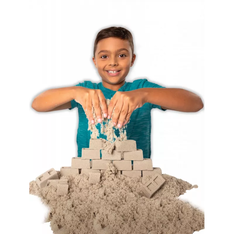 Kinetic Sand, Dig N' Demolish Spielset mit 450g Spielsand & Spielzeug-LKW, Sensorisches Spielzeug für Kinder ab 5 Jahren