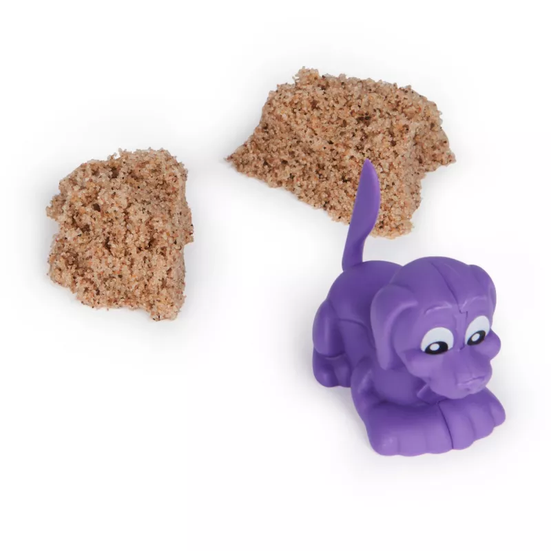 Kinder-Kinetic-Sand-Set Spinmaster Kinetic Sand Doggie Dig mit Form, mehrfarbig, ab 5 Jahren