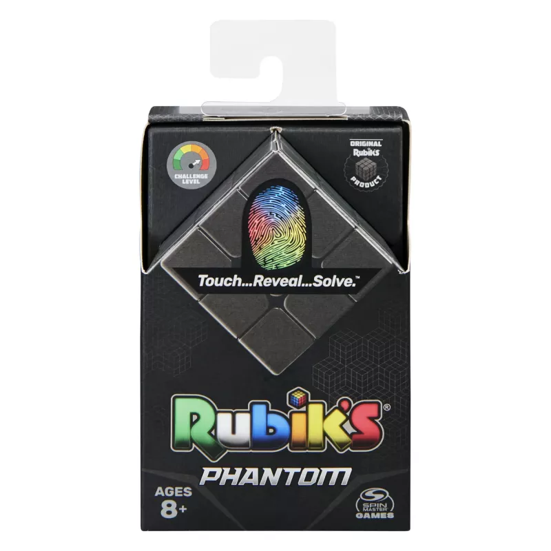 Rubik’s Phantom, 3x3 Würfel fortschrittliche Technologie anspruchsvolles 3D-Puzzle Reisespiel Stressabbau Fidget-Spielzeug Activity-Würfel, für Erwachsene & Kinder ab 8 Jahren