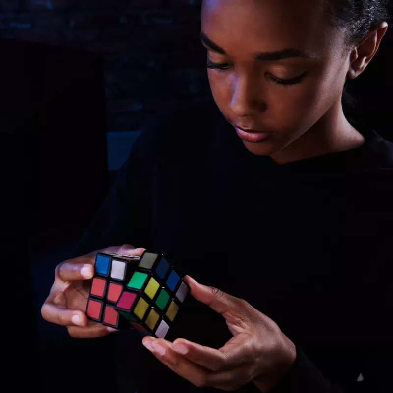 Rubik’s Phantom, 3x3 Würfel fortschrittliche Technologie anspruchsvolles 3D-Puzzle Reisespiel Stressabbau Fidget-Spielzeug Activity-Würfel, für Erwachsene & Kinder ab 8 Jahren
