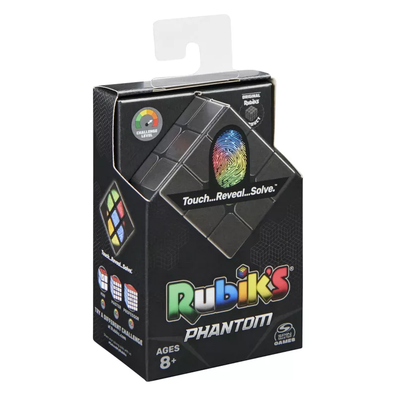 Rubik’s Phantom, 3x3 Würfel fortschrittliche Technologie anspruchsvolles 3D-Puzzle Reisespiel Stressabbau Fidget-Spielzeug Activity-Würfel, für Erwachsene & Kinder ab 8 Jahren