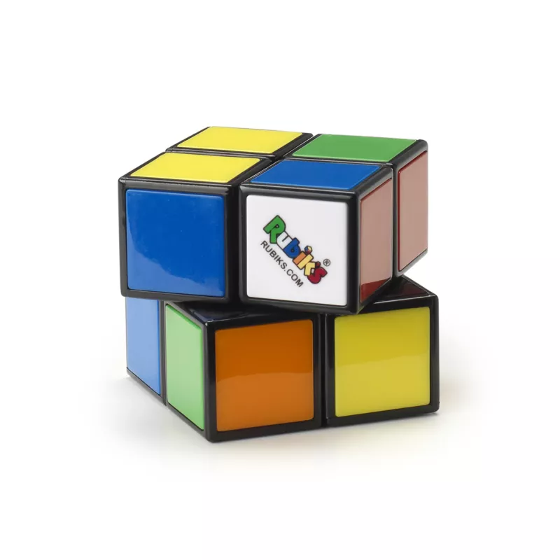 Rubik’s Mini 2x2, 2x2 klassisches Farbabstimmungs-Puzzle, Taschenformat, kniffliges Spielzeug, Verpackung kann variieren