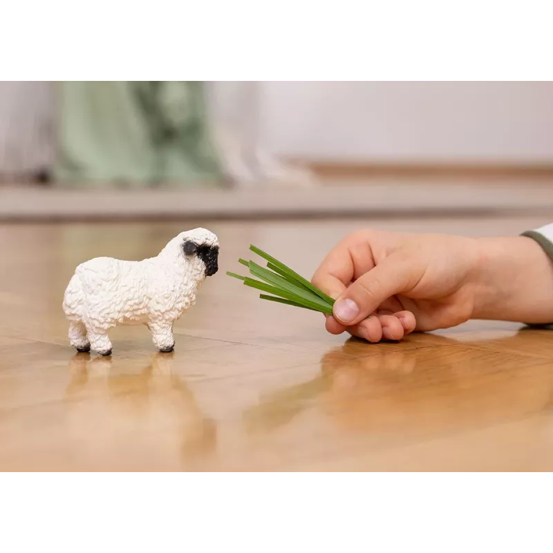 schleich Walliser Schwarznasenschaf, 3 Jahr(e), Bauernhof, Bauernhoftiere / Bauernhofspielzeug, Schwarz, Weiß, Kunststoff