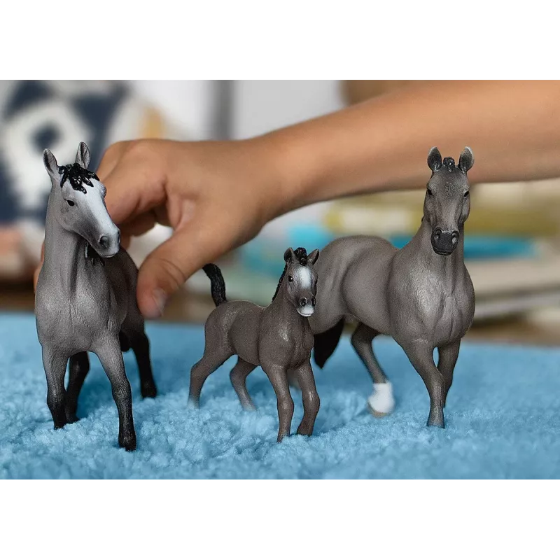 schleich HORSE CLUB Selle Français Stute, 5 Jahre, Pferde, Schwarz, Grau, Kunststoff