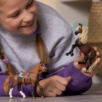 schleich HORSE CLUB Peruvian Paso Stute, 5 Jahr(e), Pferde, Braun, Weiß, Kunststoff