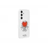 Schutzhülle aus TPU für Samsung Galaxy S24+ — Suit Case White, Red Transparent, für 6,7 Zoll