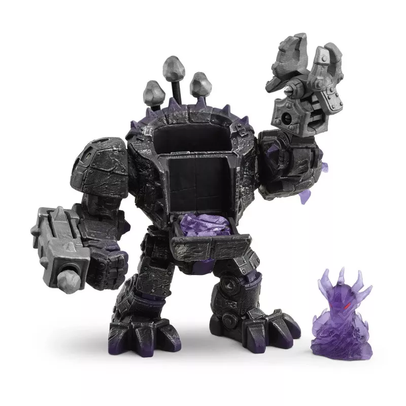 schleich ELDRADOR CREATURES Shadow Master Roboter mit Mini-Kreatur Schwarz