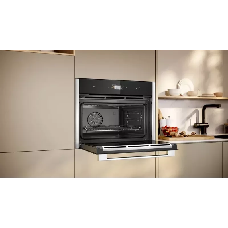 Neff C24FS31N0 Dampfgarer Medium Schwarz, Edelstahl Touch