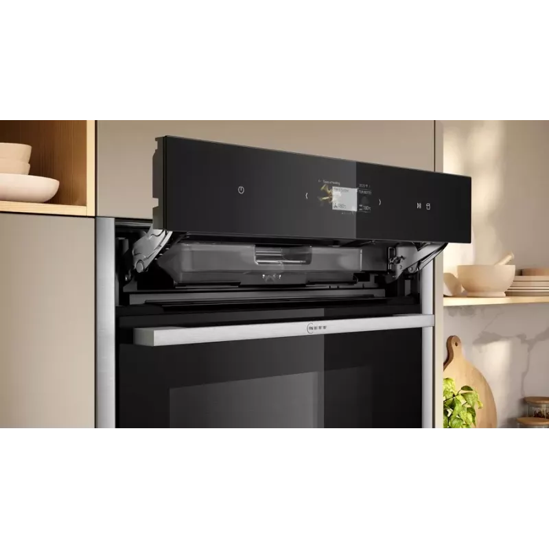 Neff C24FS31N0 Dampfgarer Medium Schwarz, Edelstahl Touch